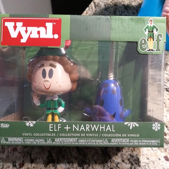 Funko vynl buddy the elf and narwhal friend